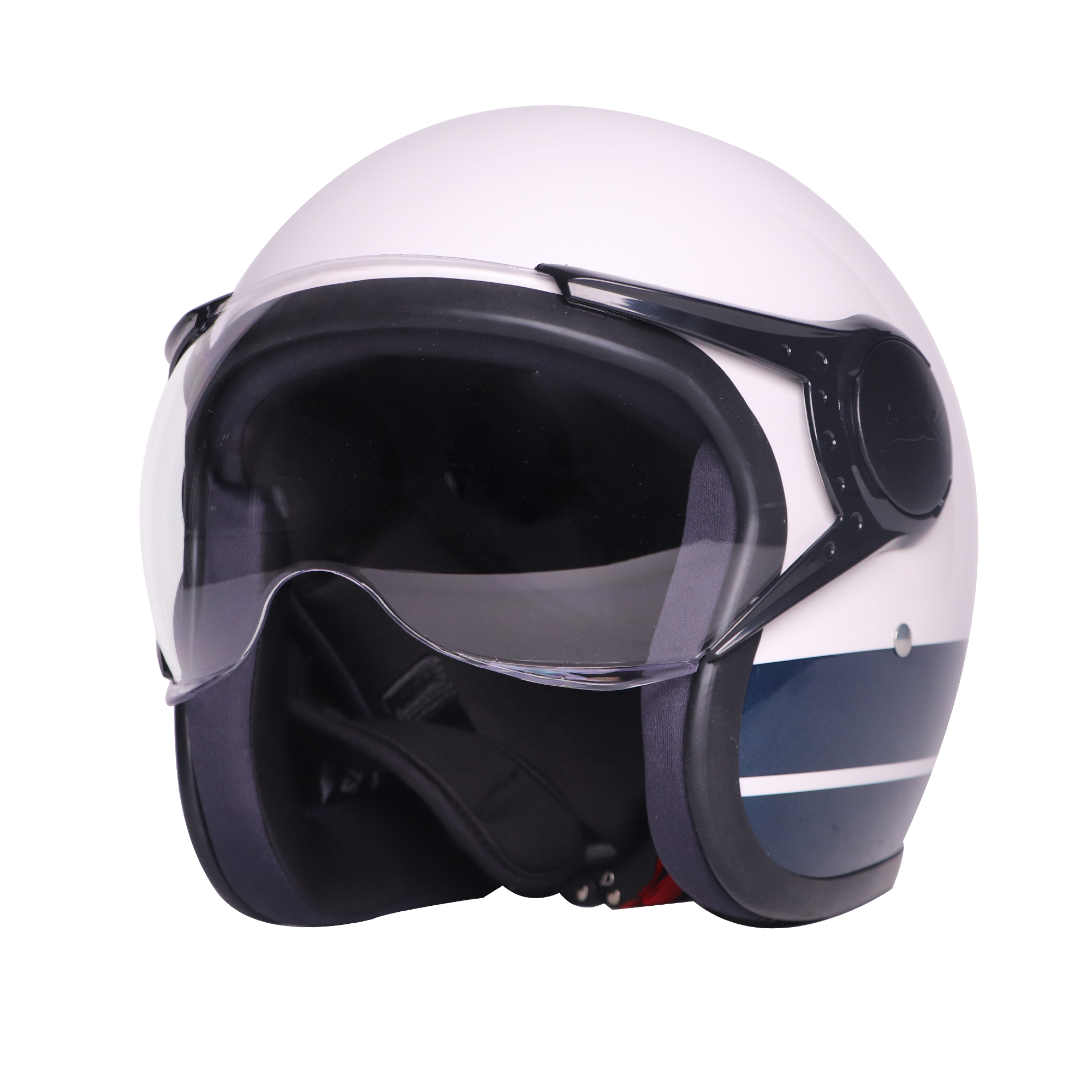 TVS J110 Half Face Helmet, Starlight Blue Gloss